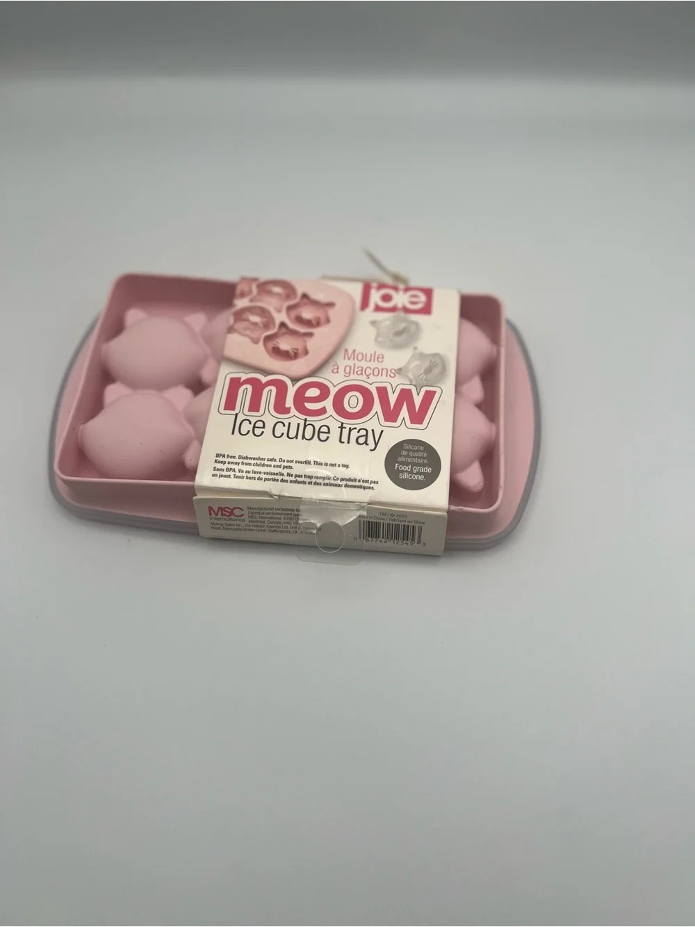 Joie Meow Cat Ice Cube Tray - Pink and White